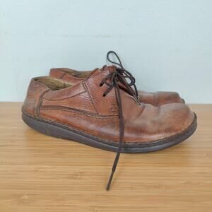 Birkenstock Memphis Loafers Mens 7 Womens 9‎ Brown Leather Lace Up Shoes